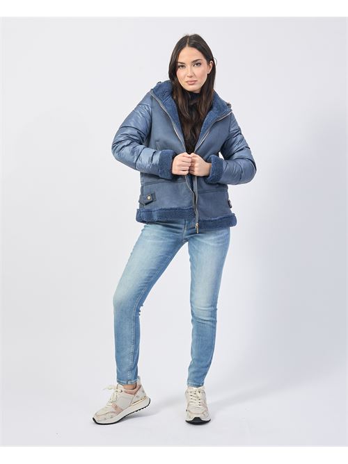 Yes Zee Women's Quilted Jacket with Teddy Inserts YES ZEE | J027-GN000704